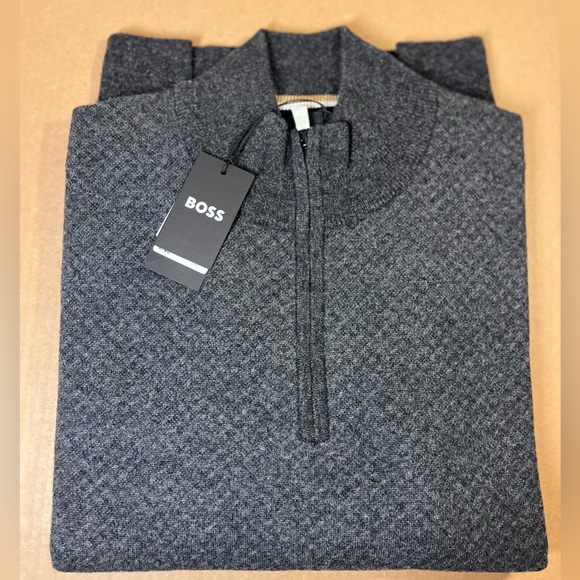 Hugo BOSS Men’s H-Eltorino Half Zip Knitwear size medium